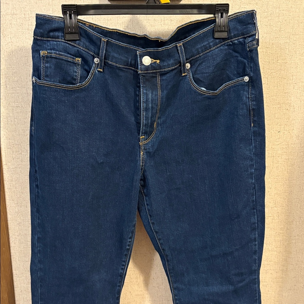 Levi's Dark Blue Flare & Wide Leg Jeans
